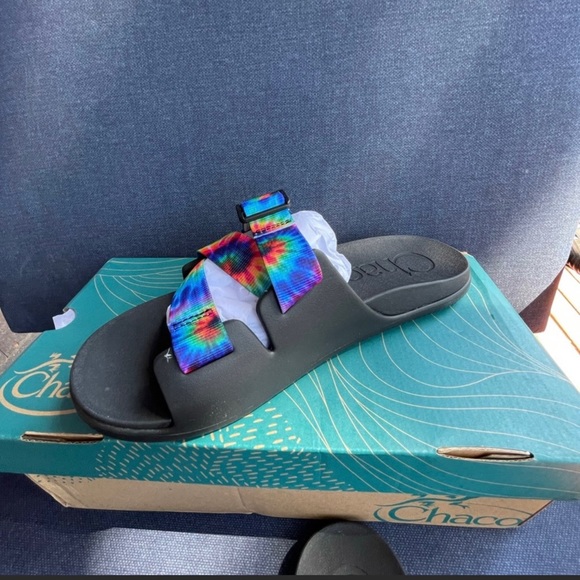 New in box Women's Chillos Slide Dark Tye Dye
(NWT size 10 - Picture 7 of 9